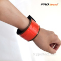 Bracelet de sécurité en PVC haute visibilité rouge fluorescent